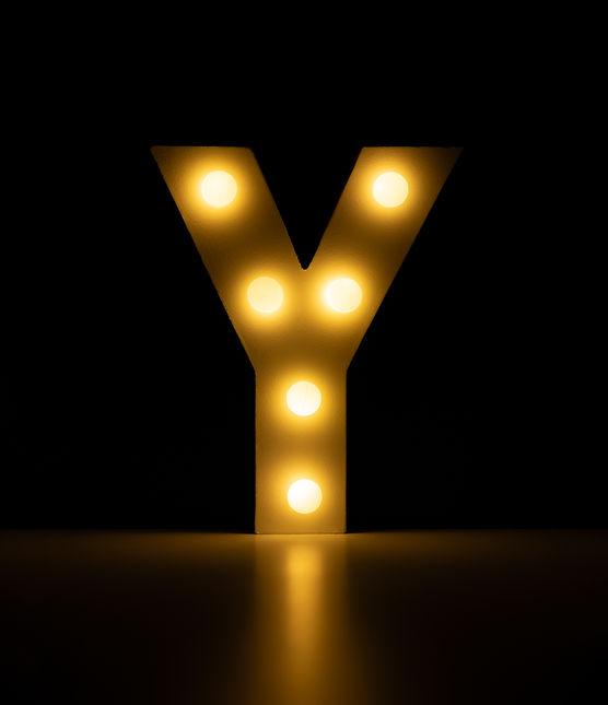 Y Light Letter 16,5 cm