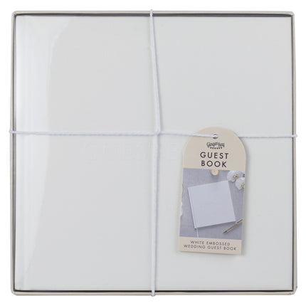 Bryllupsgæstebog hvid