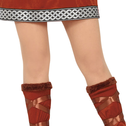 Kostume Brun dame viking