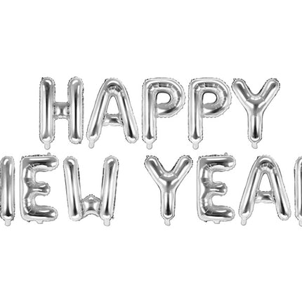 Sølvballoner sæt Godt Nytår Tomt