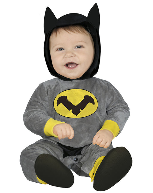 Batman-dragt grå baby