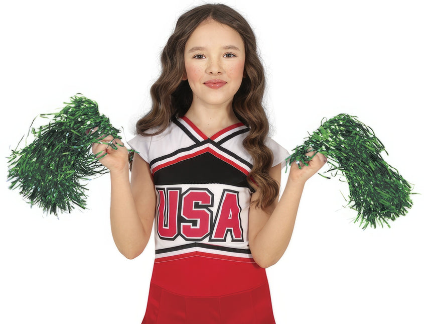 Grønne pomponer 2 stk