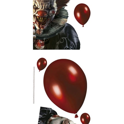 Halloween vinduesdekoration klistermærker klovn