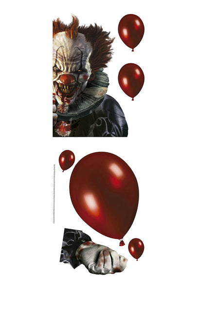 Halloween Raamdecoratie Stickers Clown