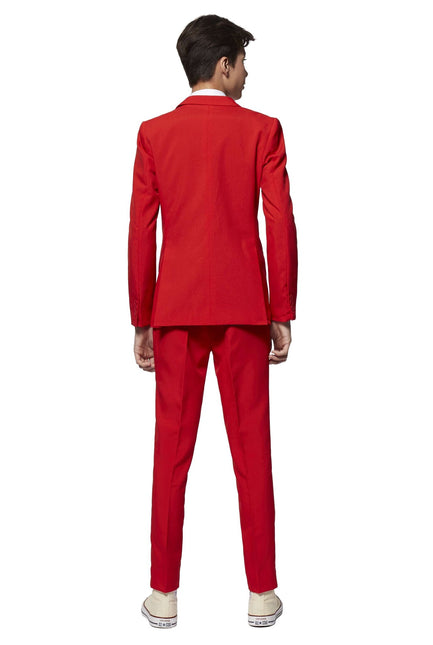 Rød dragt dreng teenager <tc>OppoSuits</tc>