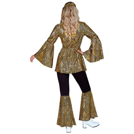 Hippie 60S kostume guld til damer