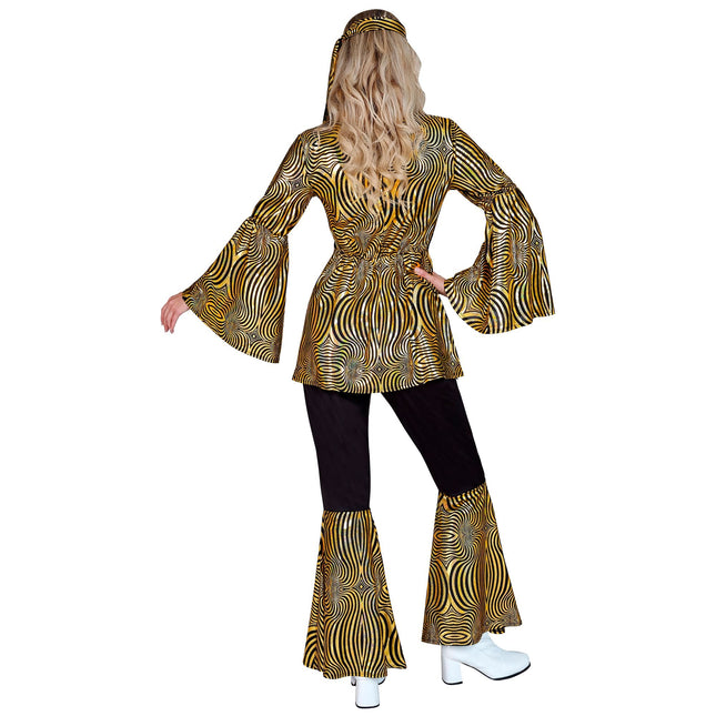 Hippie 60S kostume guld til damer