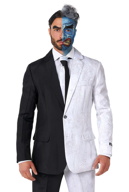 Two Face Black White Suit Men <tc>Suitmeister</tc>