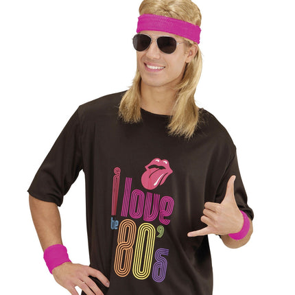 Neonpink svedbånd 2 stk