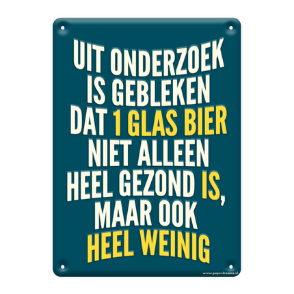 Metalskilt fra Investigation Has Fallen