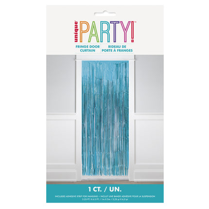 Blåt dørforhæng 2m