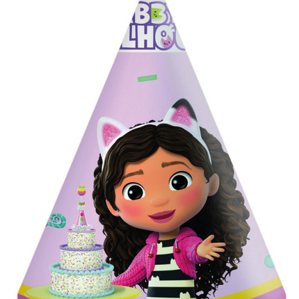 Gabby's Dollhouse Party Hats 6 stk