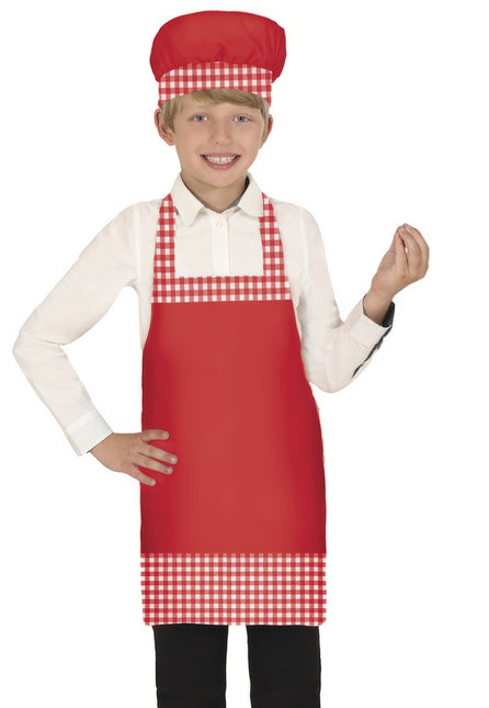 Kostumesæt rød dreng kok