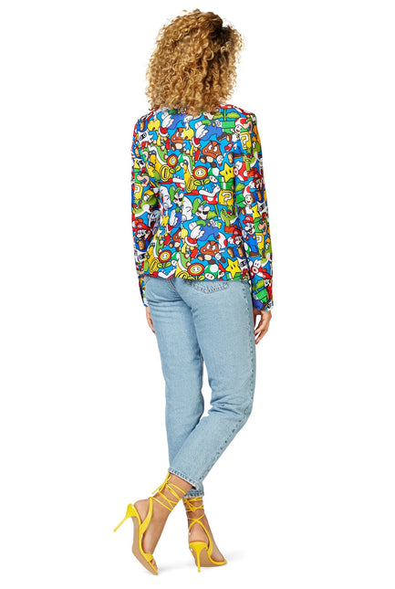 Super Mario Blazer til damer <tc>OppoSuits</tc>
