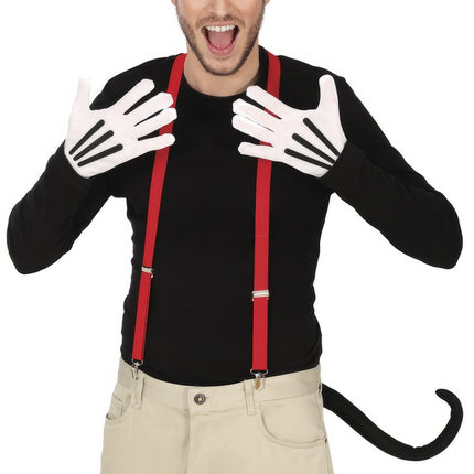 Mickey Mouse kostumesæt mænd 4 dele