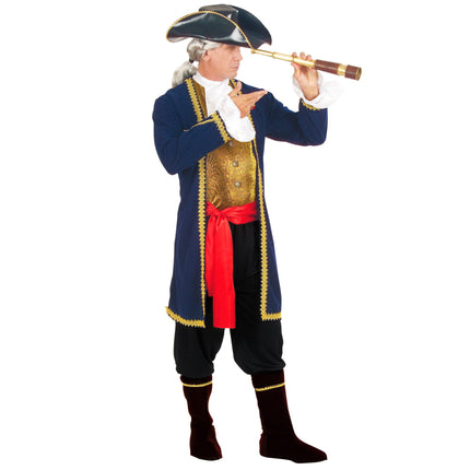 Piratkostume blå mænd