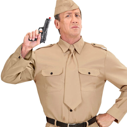 Grå falsk pistol 19 cm