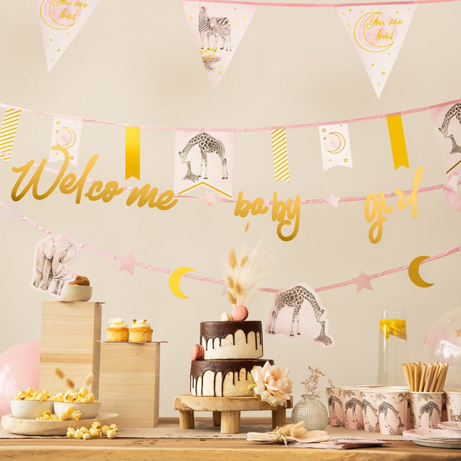 Safari-guirlande Pink Safari 2,5 m