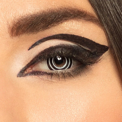 Sort farve linser Hvid spiral 3Mnd