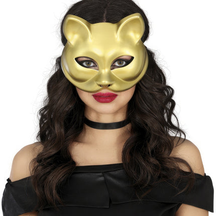 Cat Eye Mask Guld