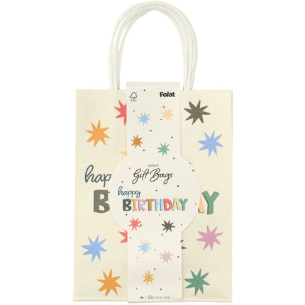 Happy Birthday Party Bags 6 stk