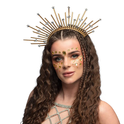 Guld sølv hårbånd Apollo