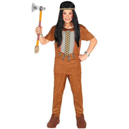 Indianerkostume brun dreng