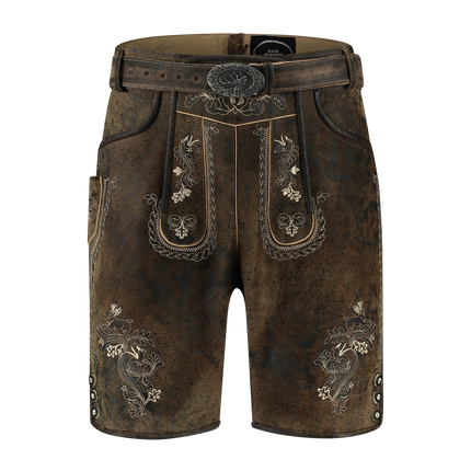 Lederhose Brown Men's Short Vintage