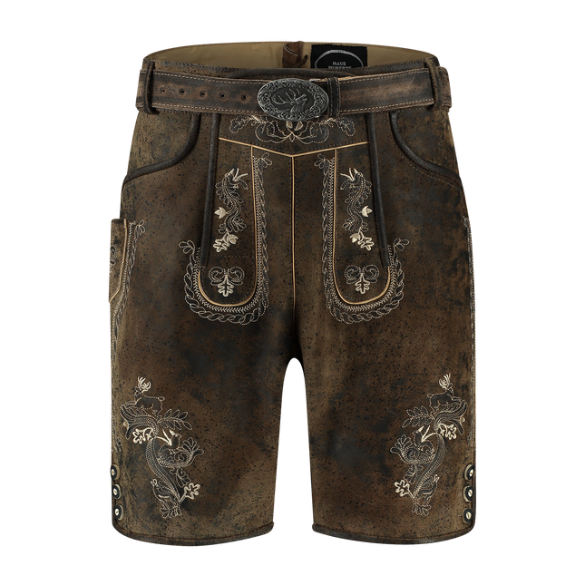 Lederhose Brown Men's Short Vintage