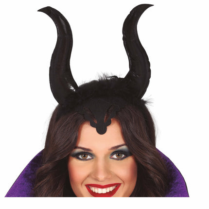 Halloween-hårbånd med horn