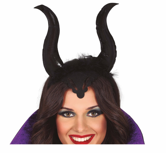 Halloween-hårbånd med horn