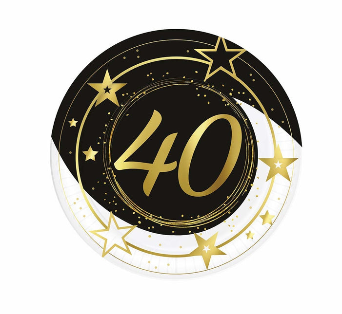 Tallerkener 40 år 23cm 6stk