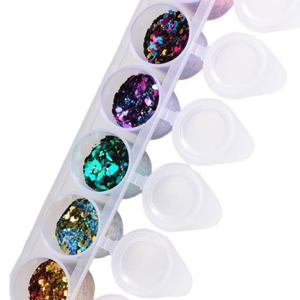 Farvet glitter Crazy