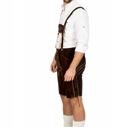 Mørkebrune lederhose mænd kort