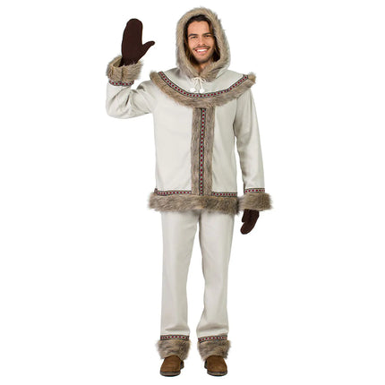 Eskimo Kostume Grå Mænd