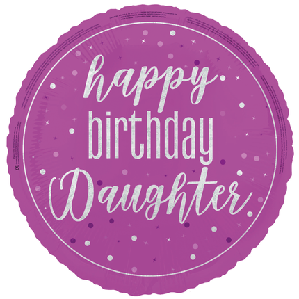 Happy Birthday Helium Balloon Tom Daughter 45cm