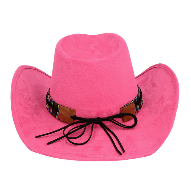Lyserød cowboyhat Luxe