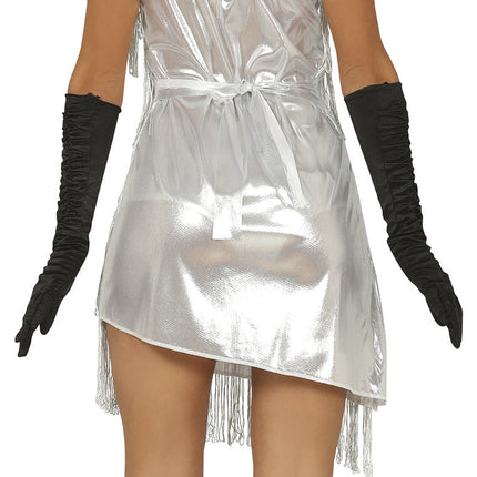 Charleston-kjole sølv til damer