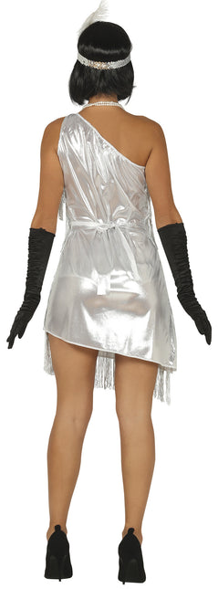 Charleston-kjole sølv til damer