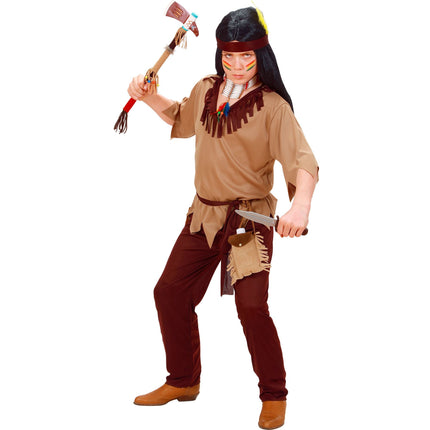 Indianerkostume dreng 4 dele