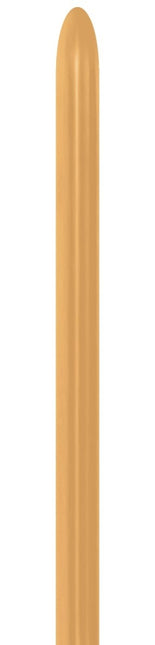 Modelleringsballoner Metallic Gold 2,5 cm 152 cm 50 stk