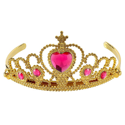 Guld-lyserød tiara