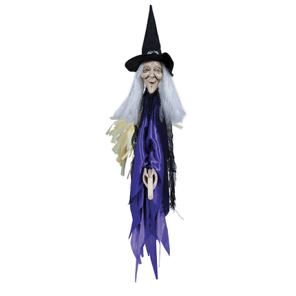 Halloween-dukke heks 60 cm