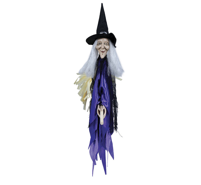 Halloween-dukke heks 60 cm