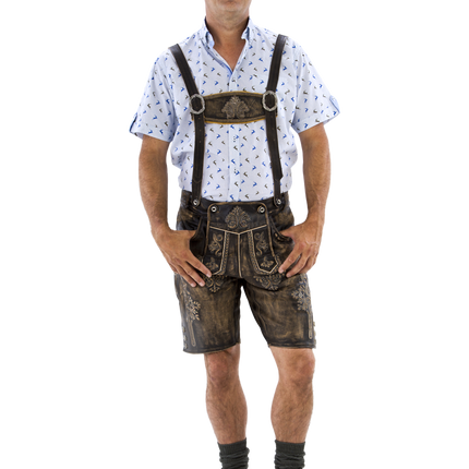Lederhose Brown Men's Short Antique