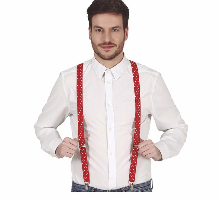 Røde seler med prikker