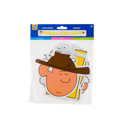 Krans med pensioneringsbrev 2,5 m