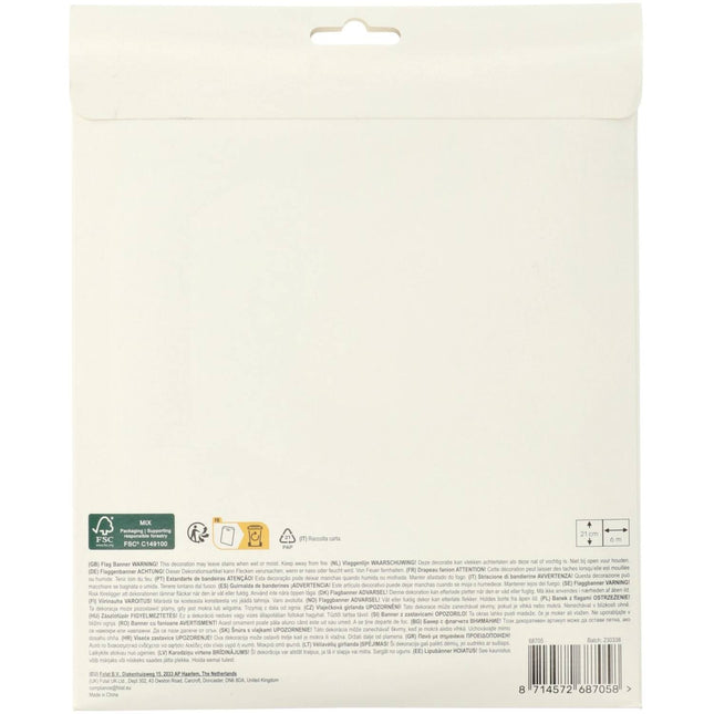 Happy Birthday-guirlande 6m