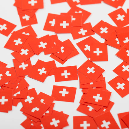 Schweiz bordkonfettipapir 150 stk