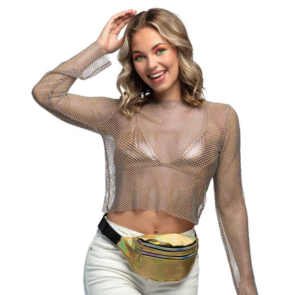 Guld hoftepose Holografisk